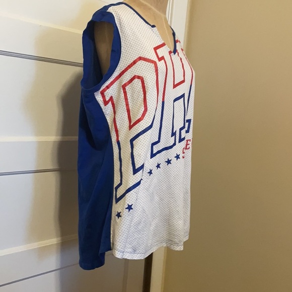 Philadelphia 76ers Sixers Majestic Fan Fashion Tank Top Size 2x - Picture 4 of 6
